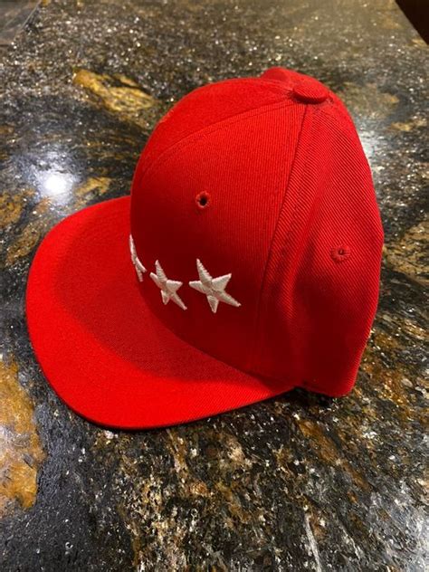 40oz Van NYC Givenchy Inspired Red Snapback Hat 